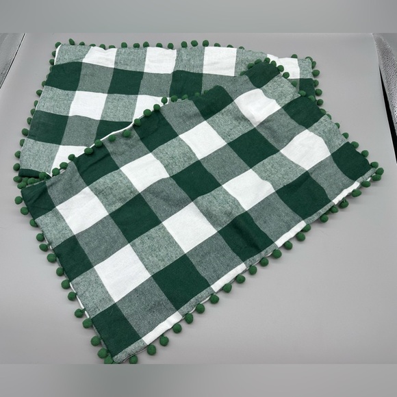 Pillow Cases w/Pom-poms Decor Throw Pillow Covers Set of 2 for Sofa Couch 12x20 - Picture 3 of 4